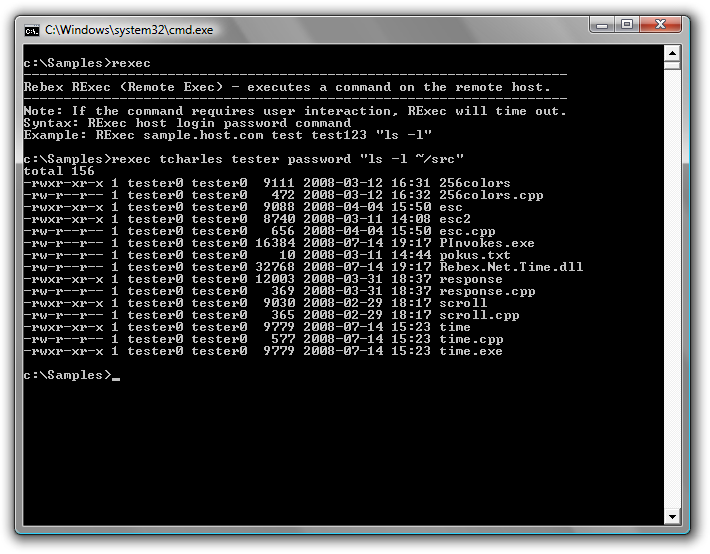 RExec SSH Remote Exec Rebex NET RExec SSH Remote Exec Rebex NET
