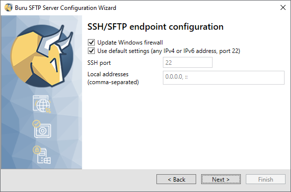 Configure ports and IP addresses