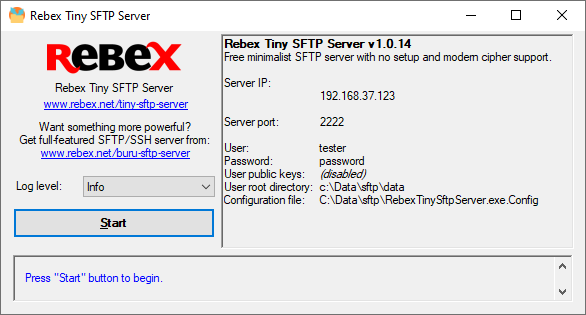 Tiny SFTP Server