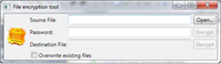 WPF encryption tool screenshot