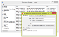 WinForms Exchange Client - EWS mailbox browser screenshot