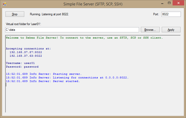 rebex net sftp dll