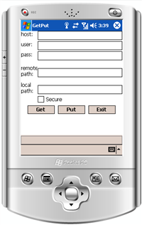 GetPut - FTP download/upload (.NET Compact Framework) screenshot