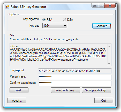 generator key